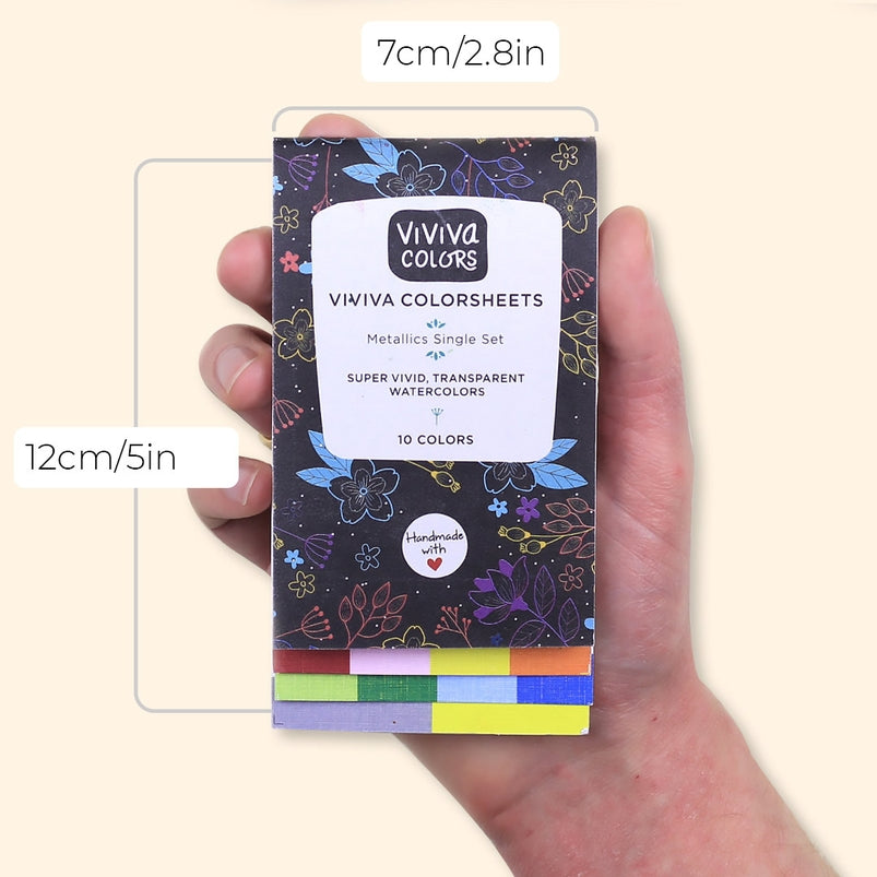 Metallics Watercolor Colorsheets