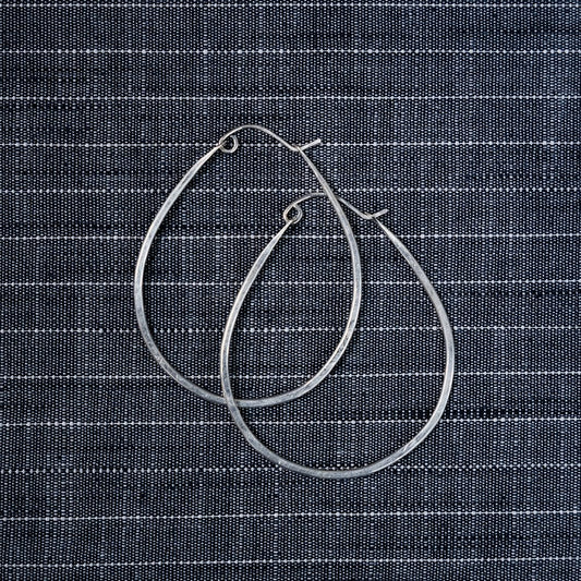 Pear Earrings, Sterling