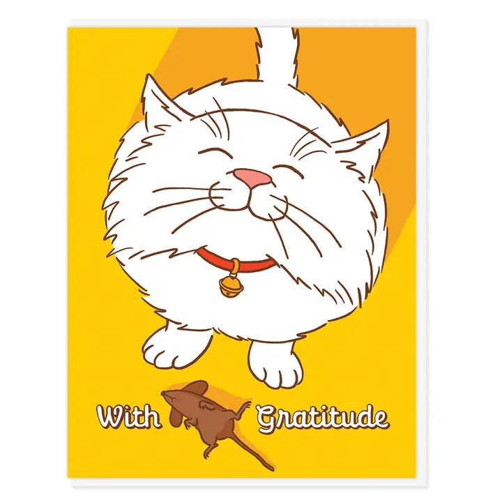 Cat and Mouse Thank You Card
