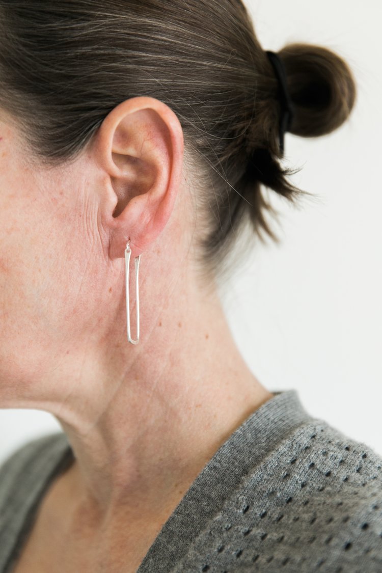 Lg Swings Earrings, Sterling