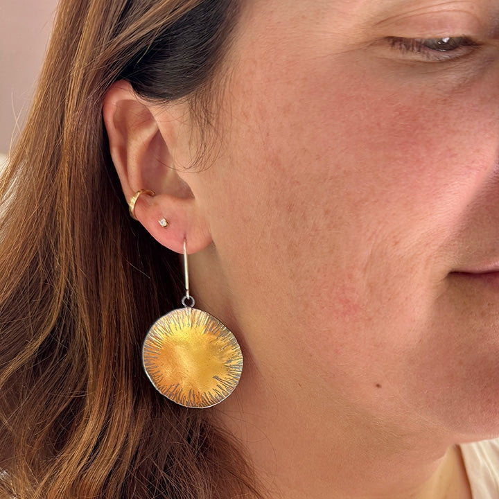 Gold Spark Earrings