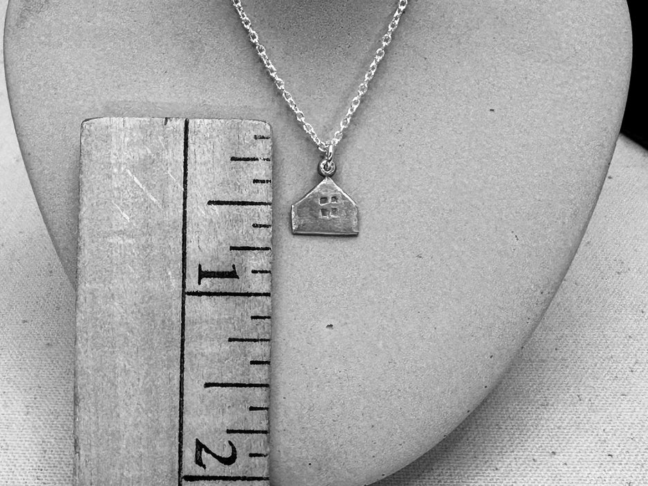 Haven Tiny House Silver Necklace