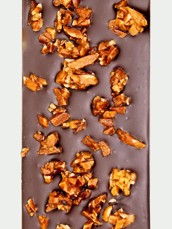 Dark Chocolate w Miso Almonds (Dairy Free)