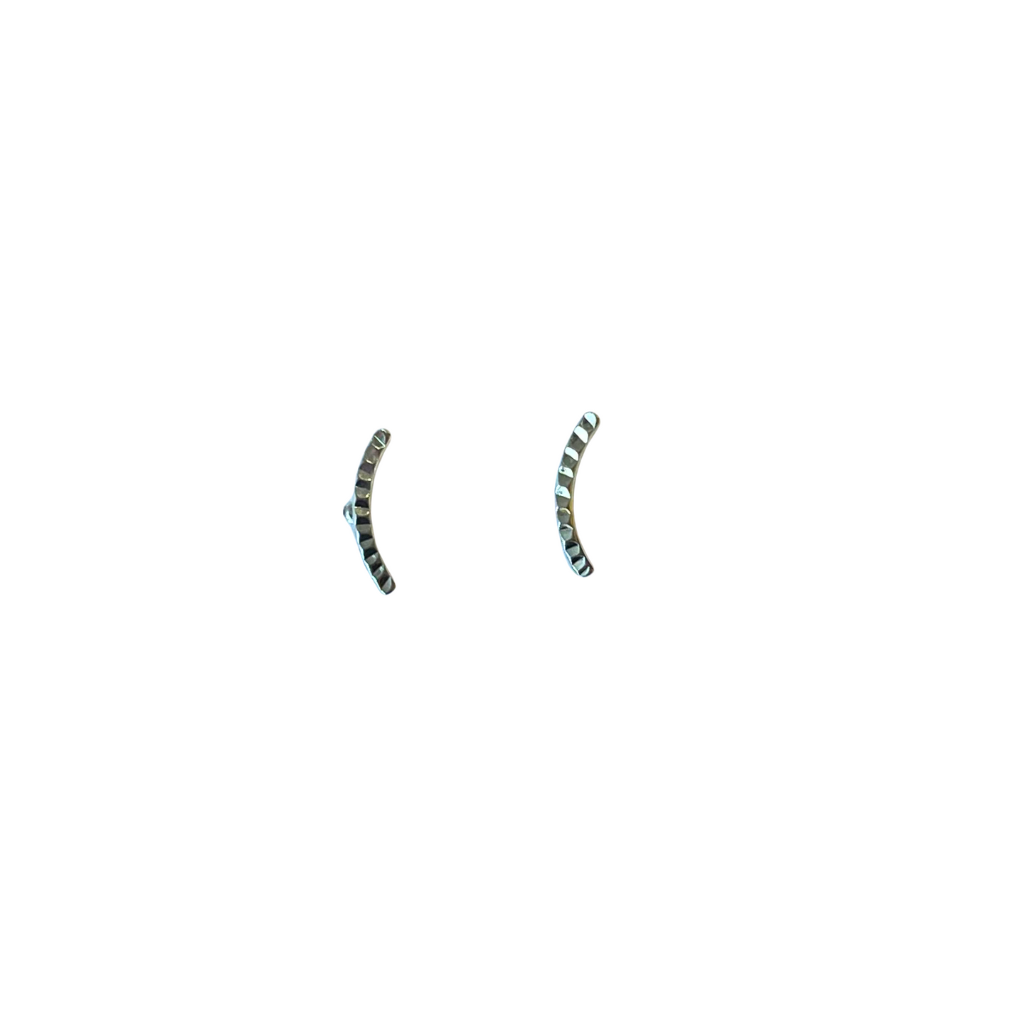 Brilliant Arc Studs, Silver