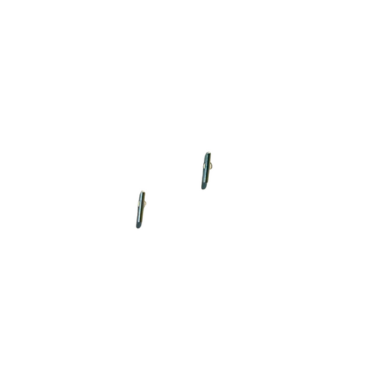 Slim Bar Studs, Small, Silver