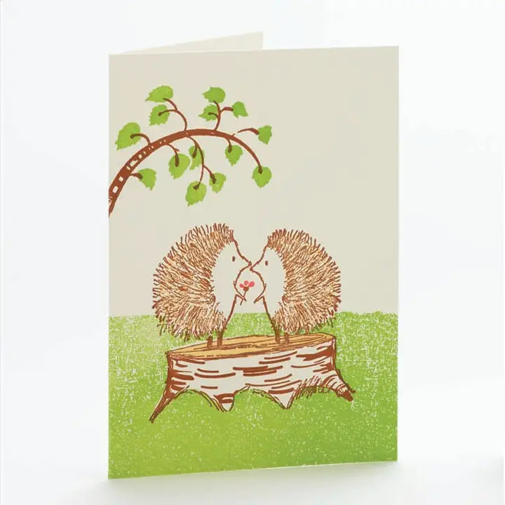 Hedgehog Bouquet Card