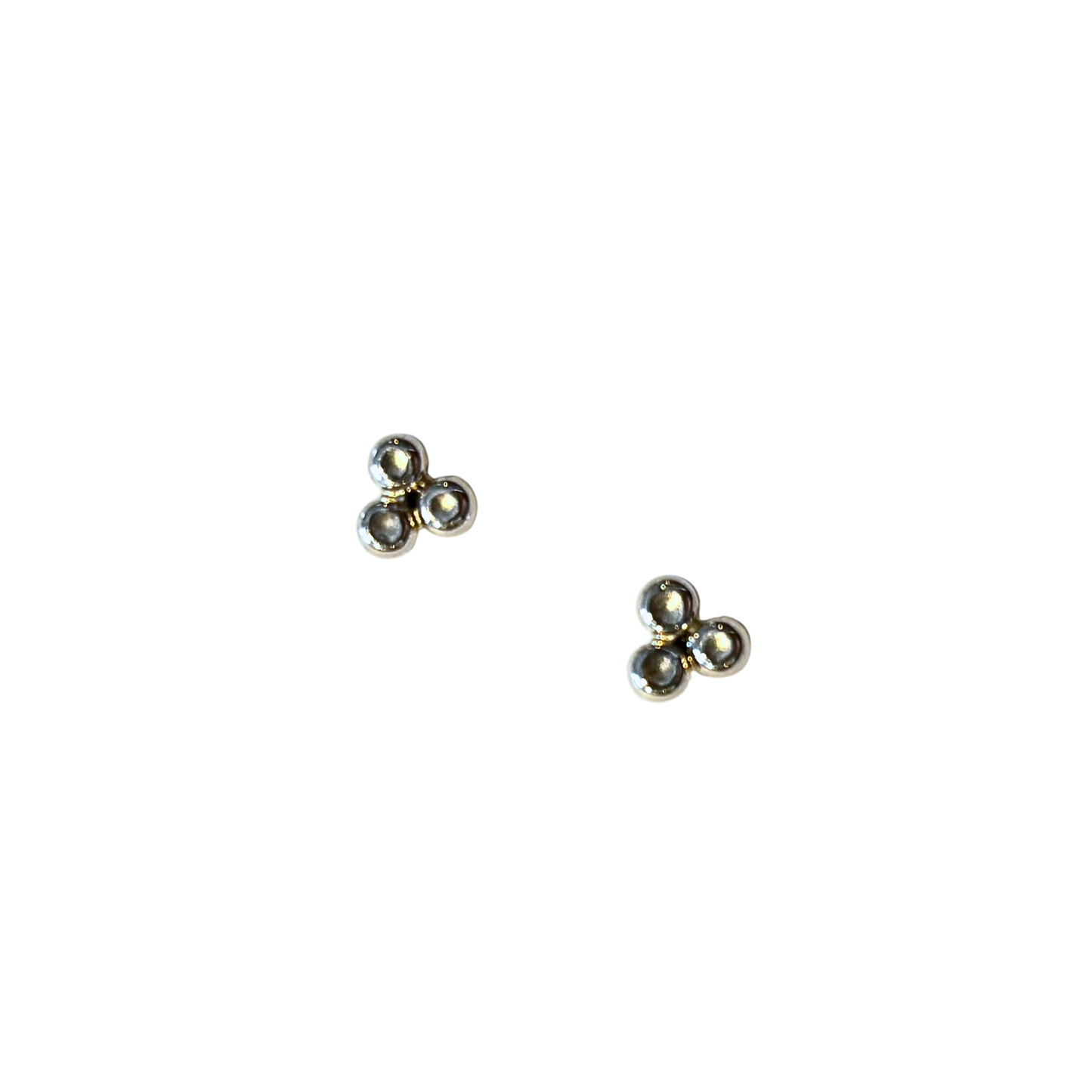 Trio Studs, Silver