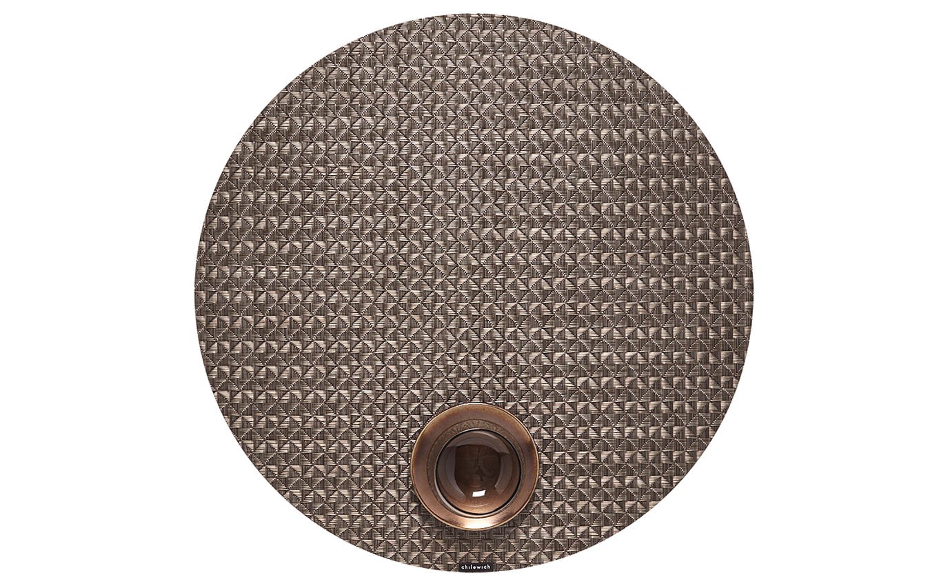 Placemat Origami Cocoa Round