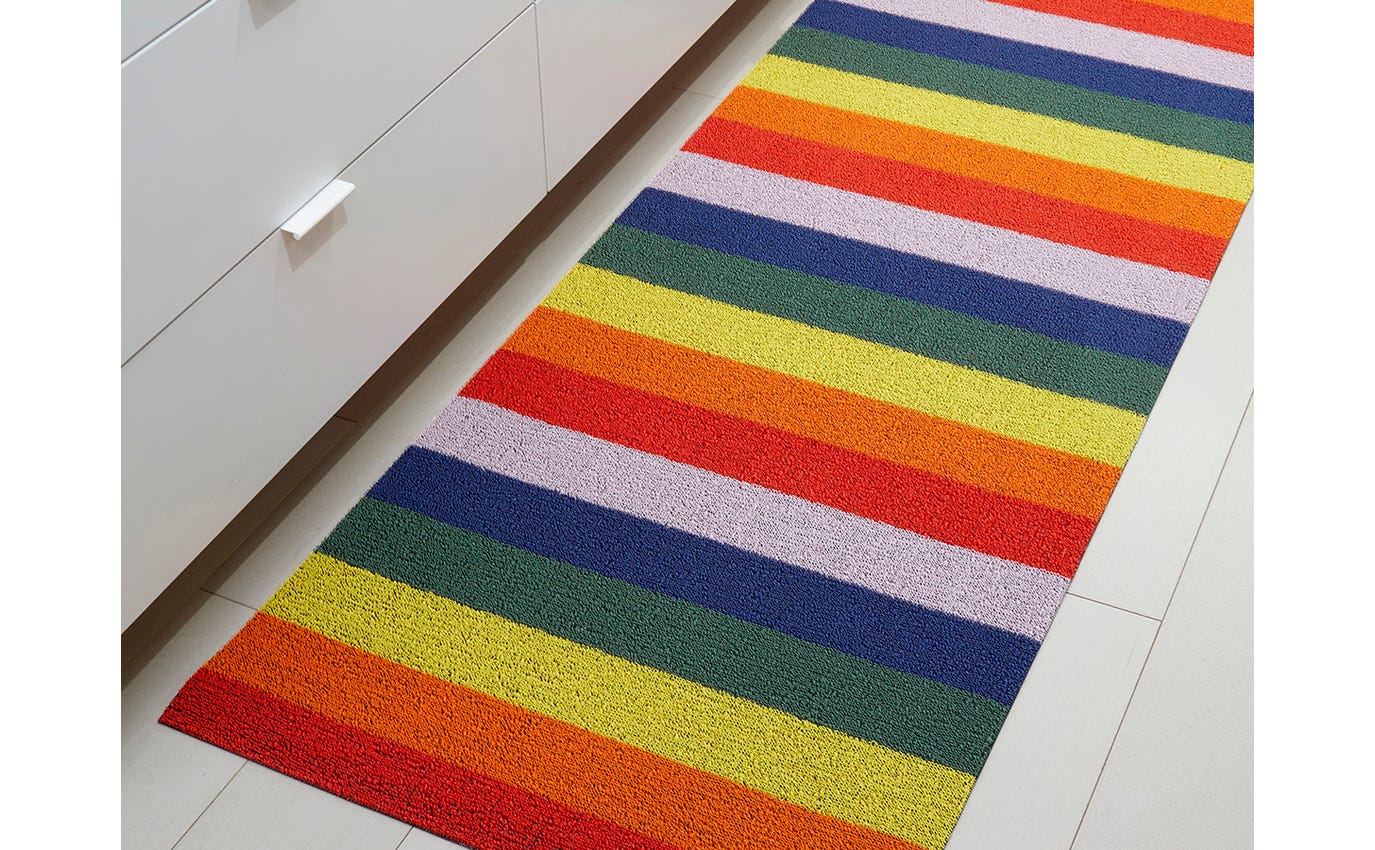 Pride Stripe Rainbow Shag Runner 24x72