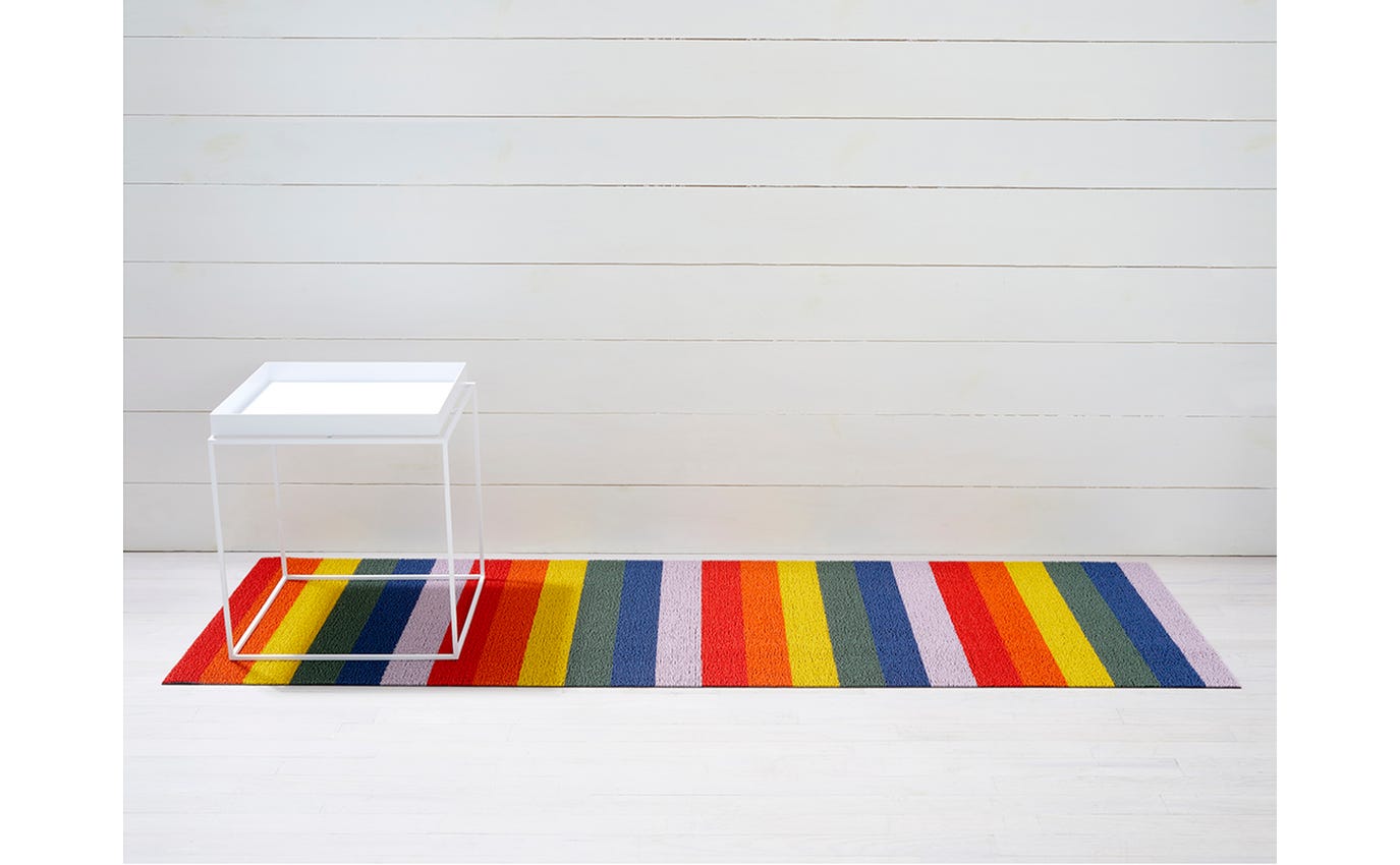 Pride Stripe Rainbow Shag Runner 24x72