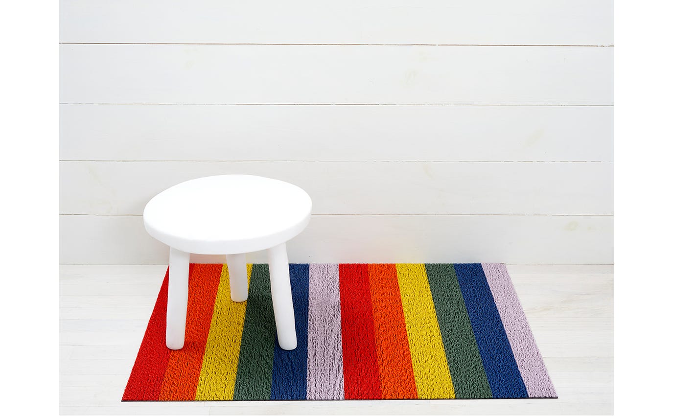 Pride Stripe Rainbow Shag Utility 24x36