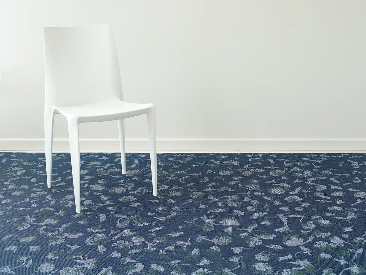 Botanic Indigo Woven Floormat 23x36