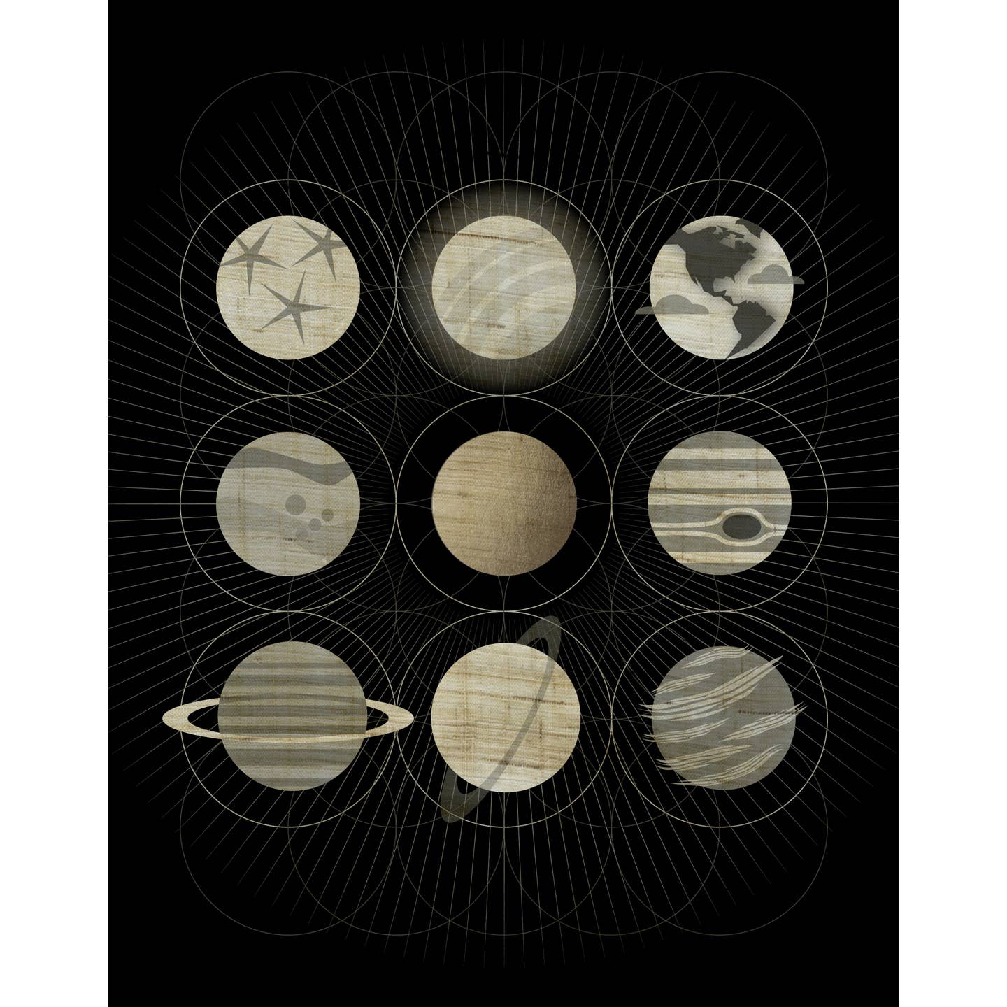 Planet Grid, 11x14