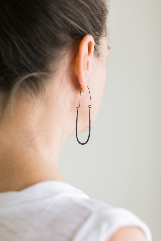 Lg U's Earrings, Oxi Sterling