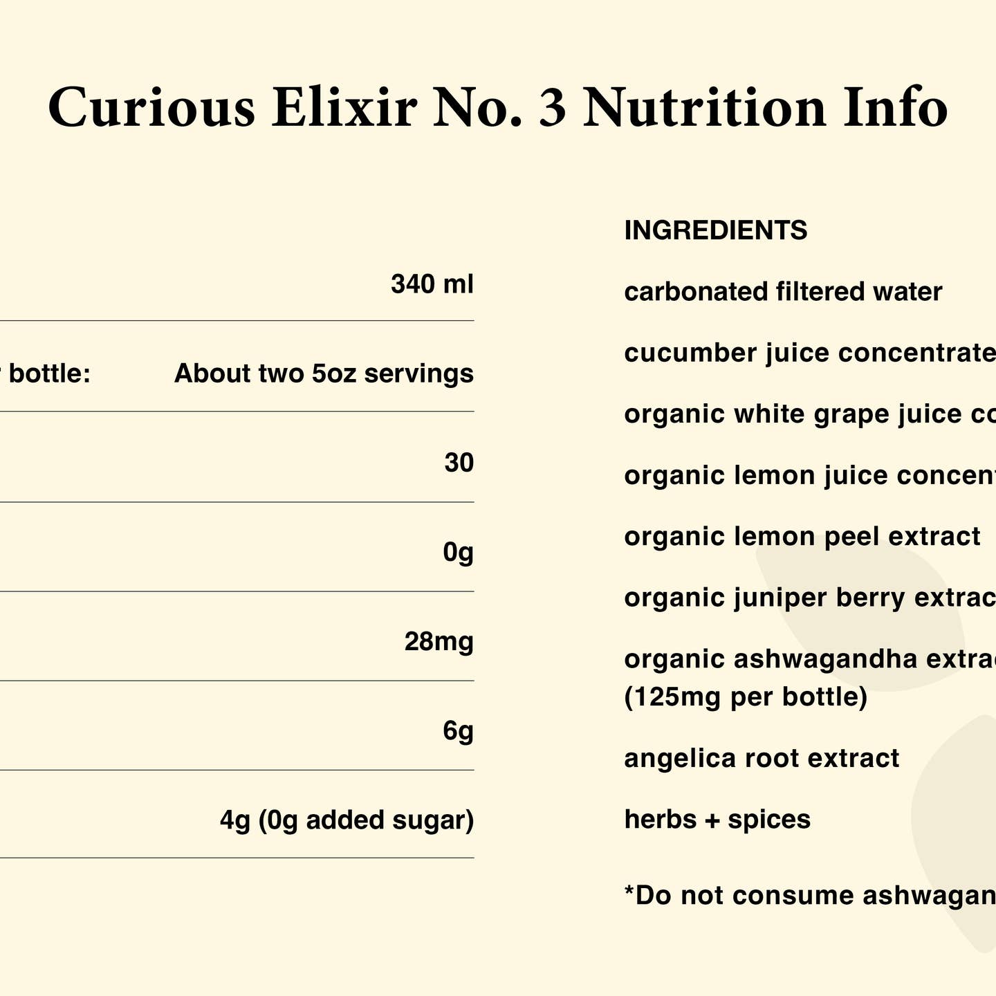 Elixir No. 3 Booze-Free Cocktail
