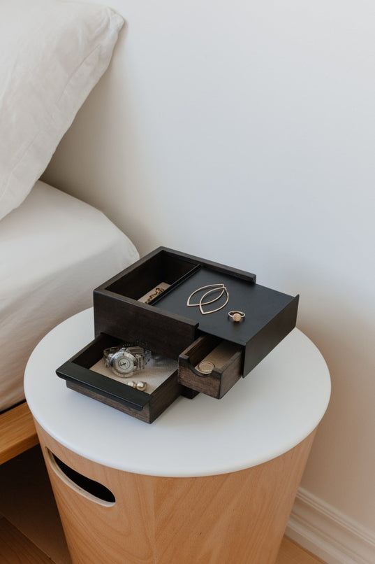 Stowit Mini Jewel Box Wht/Nat