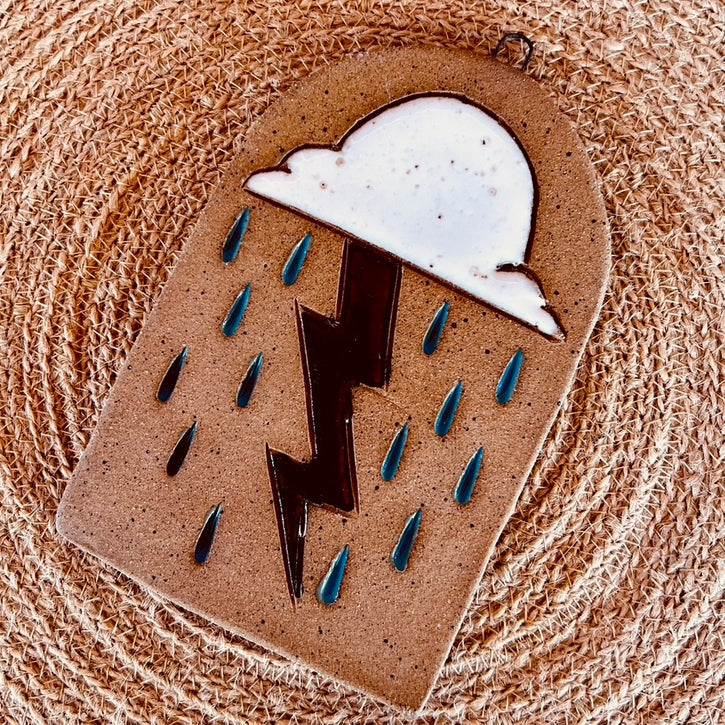 Thunderstorm Ceramic Walling Hanging, Small