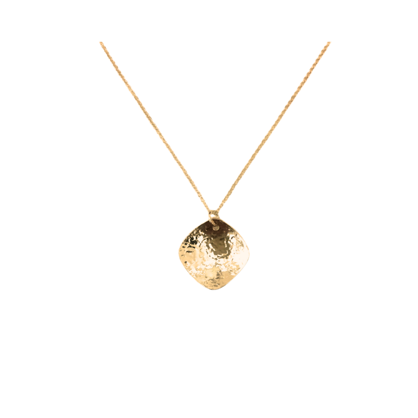 Cushion Necklace, 24k Vermeil