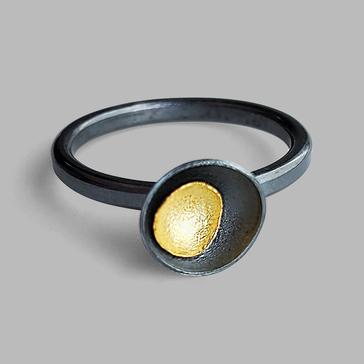 Mixed Metal Brave Ring - sz 7.5