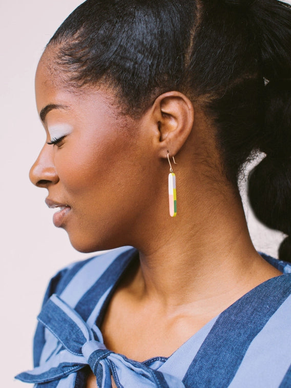 Skinny Dip Earrings - Colorblock
