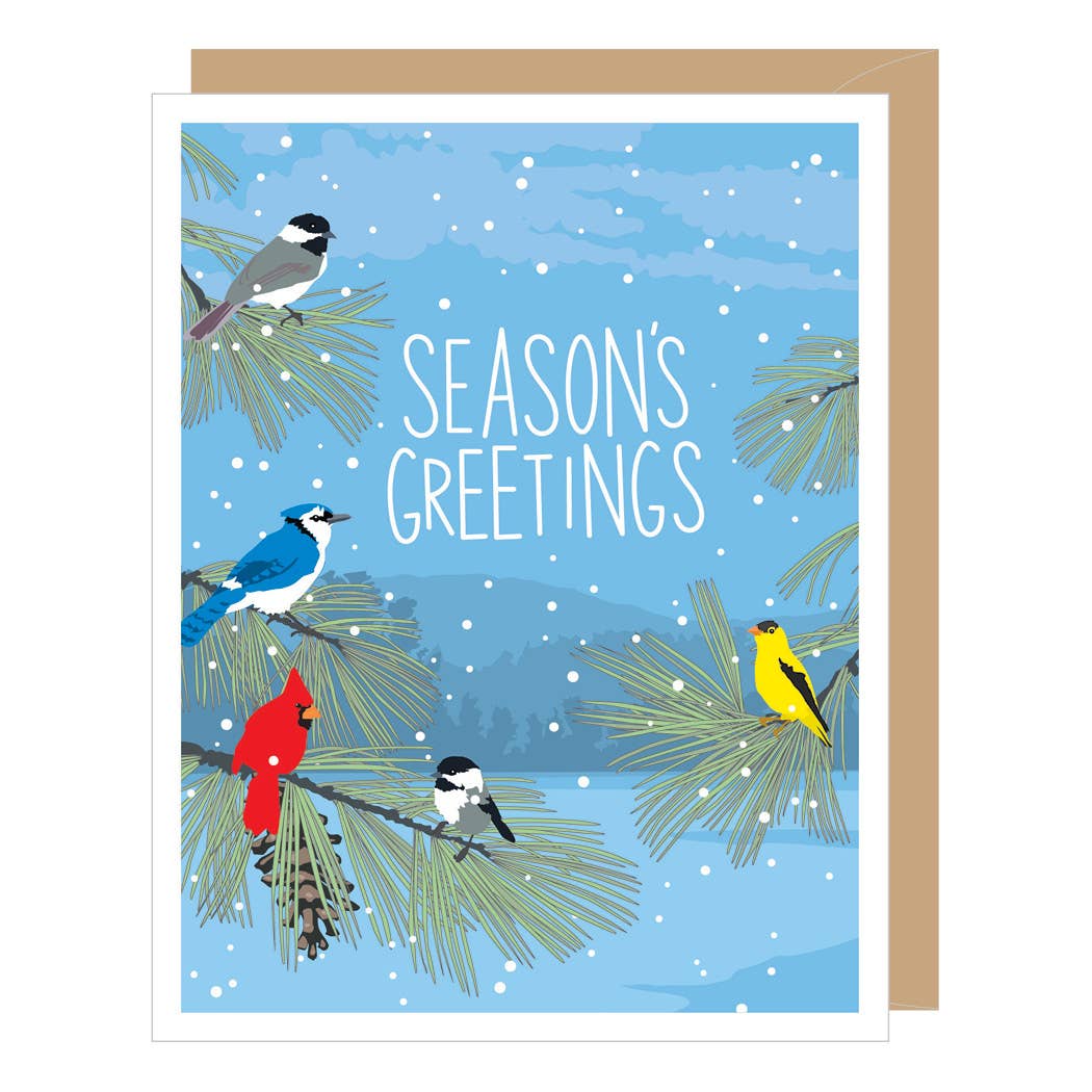 Winter Lake Holiday Card Set