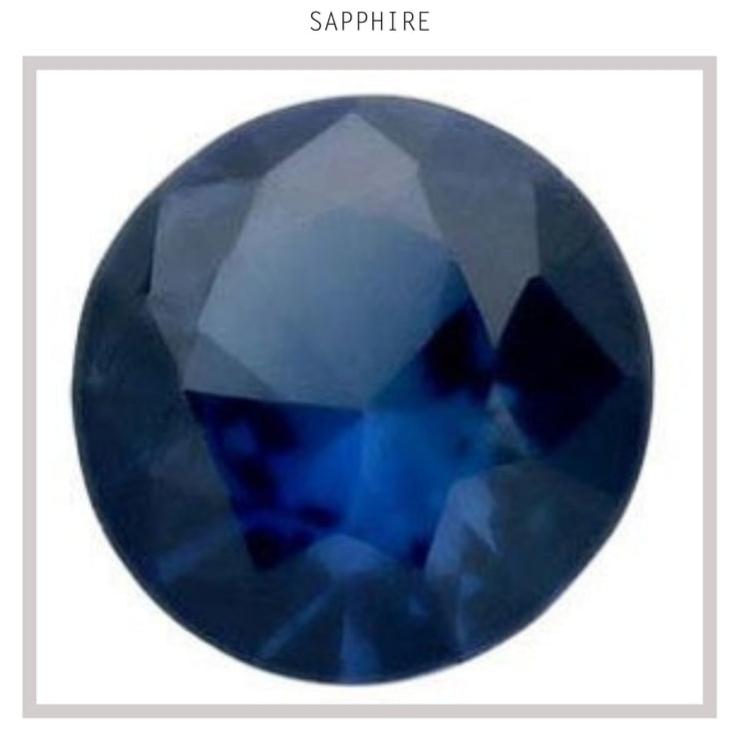 Tubular Ring with Sapphire, size 7