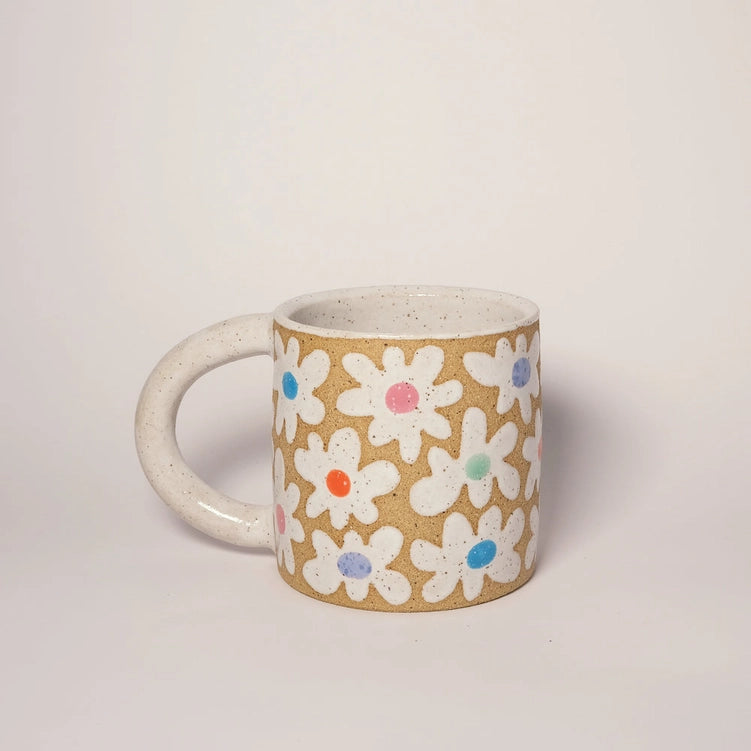 Stoneware Mug - Flowers