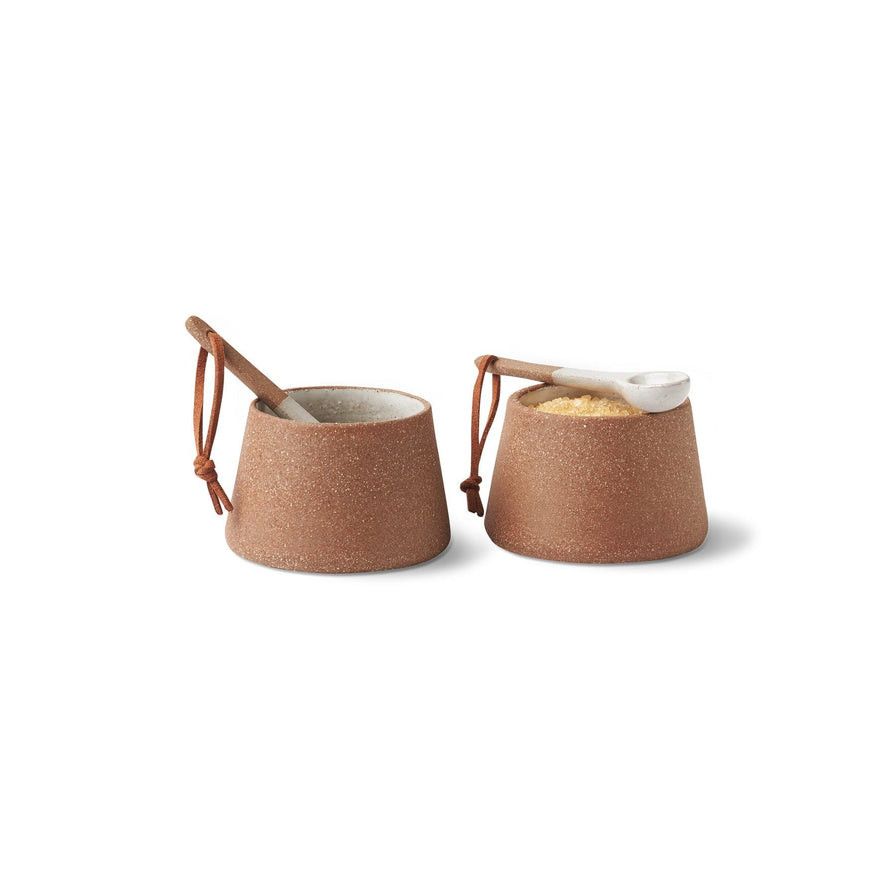 Canyon Ceramic Spice Pot + Spoon Set