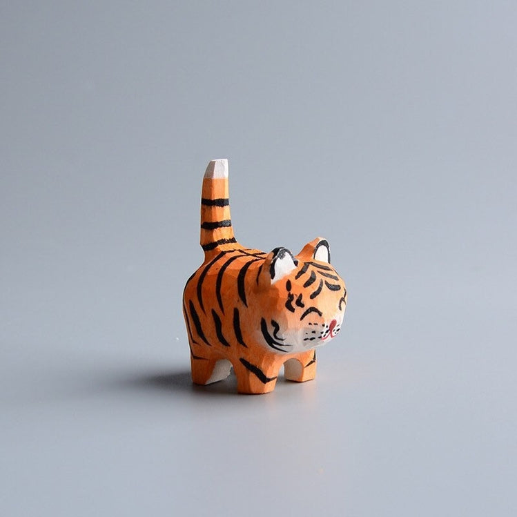 Handcarved Wooden Tiger