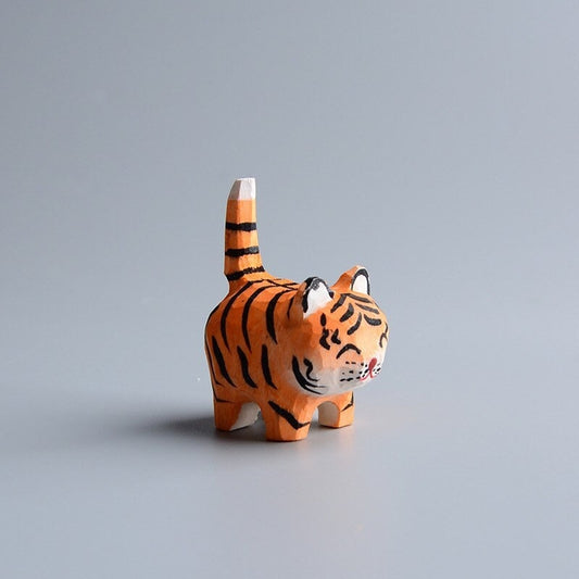 Handcarved Wooden Tiger