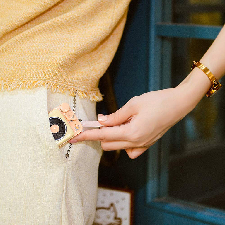 Retro Bluetooth Speaker, Yellow
