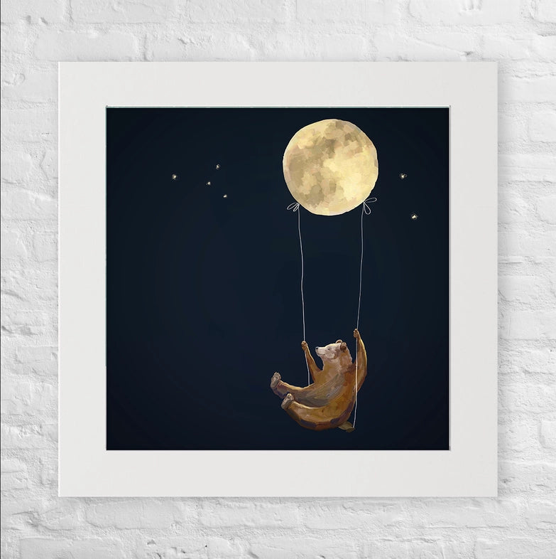 Dreamy Bear, Framed