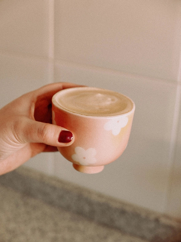 Ceramic Flower Gradient Cup - 175ml