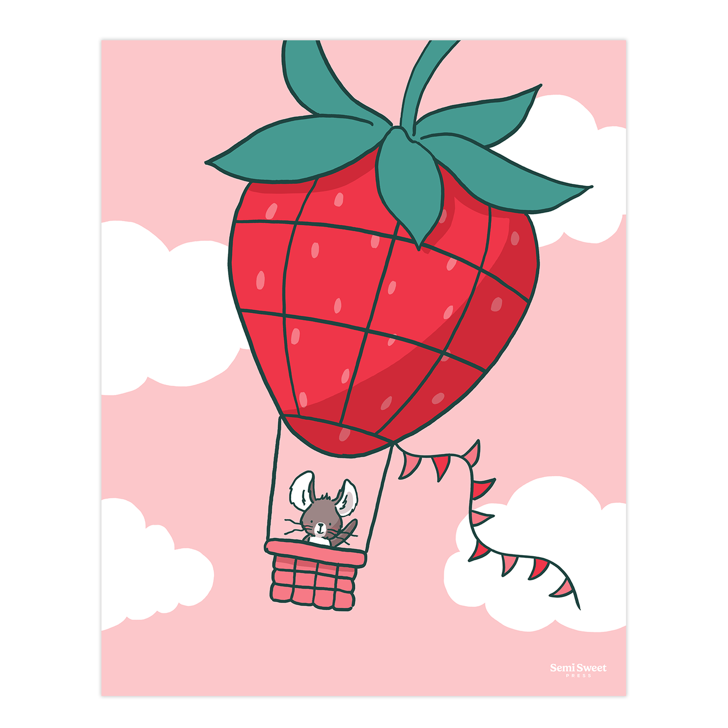 Berry Balloon Art Print, 8x10
