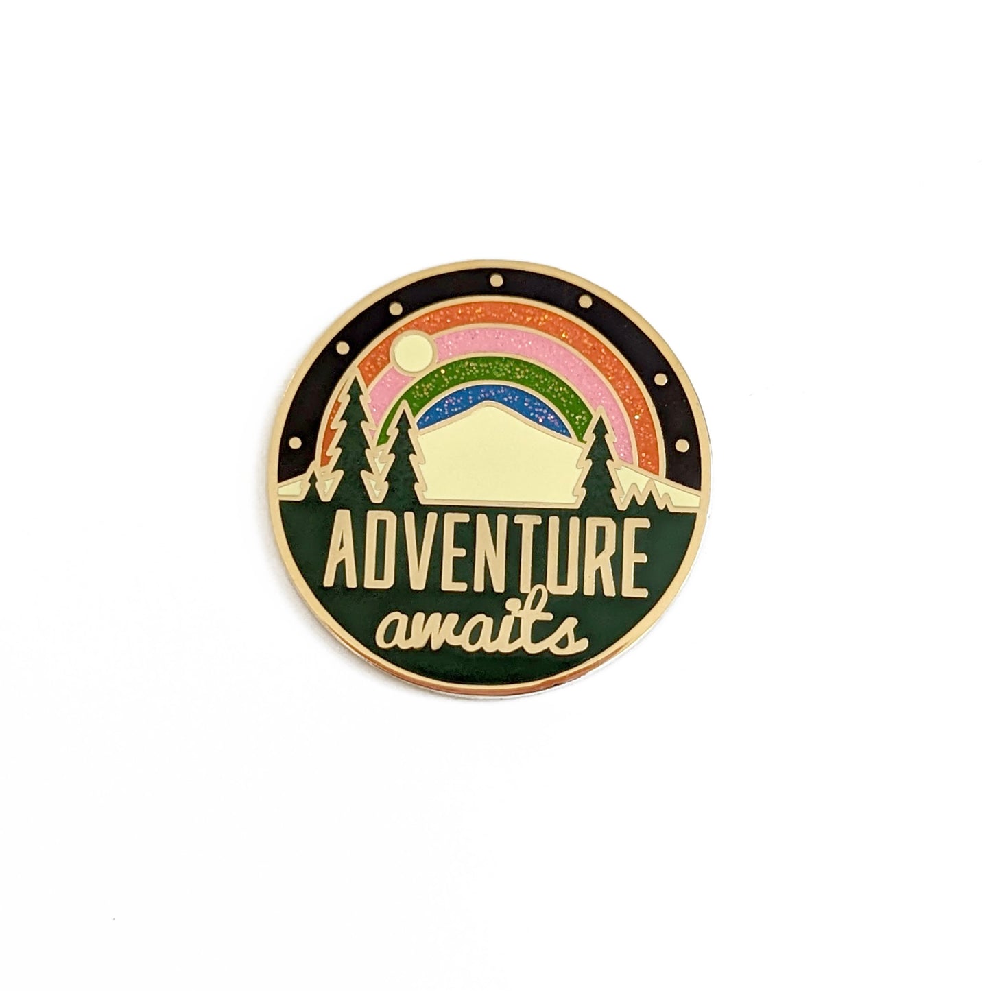 Adventure Awaits Pin