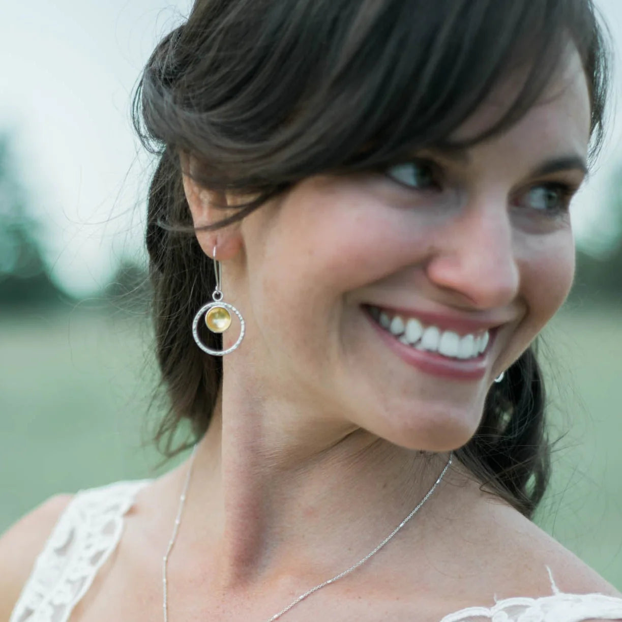 Mixed Metal Goldie Hoop Earrings
