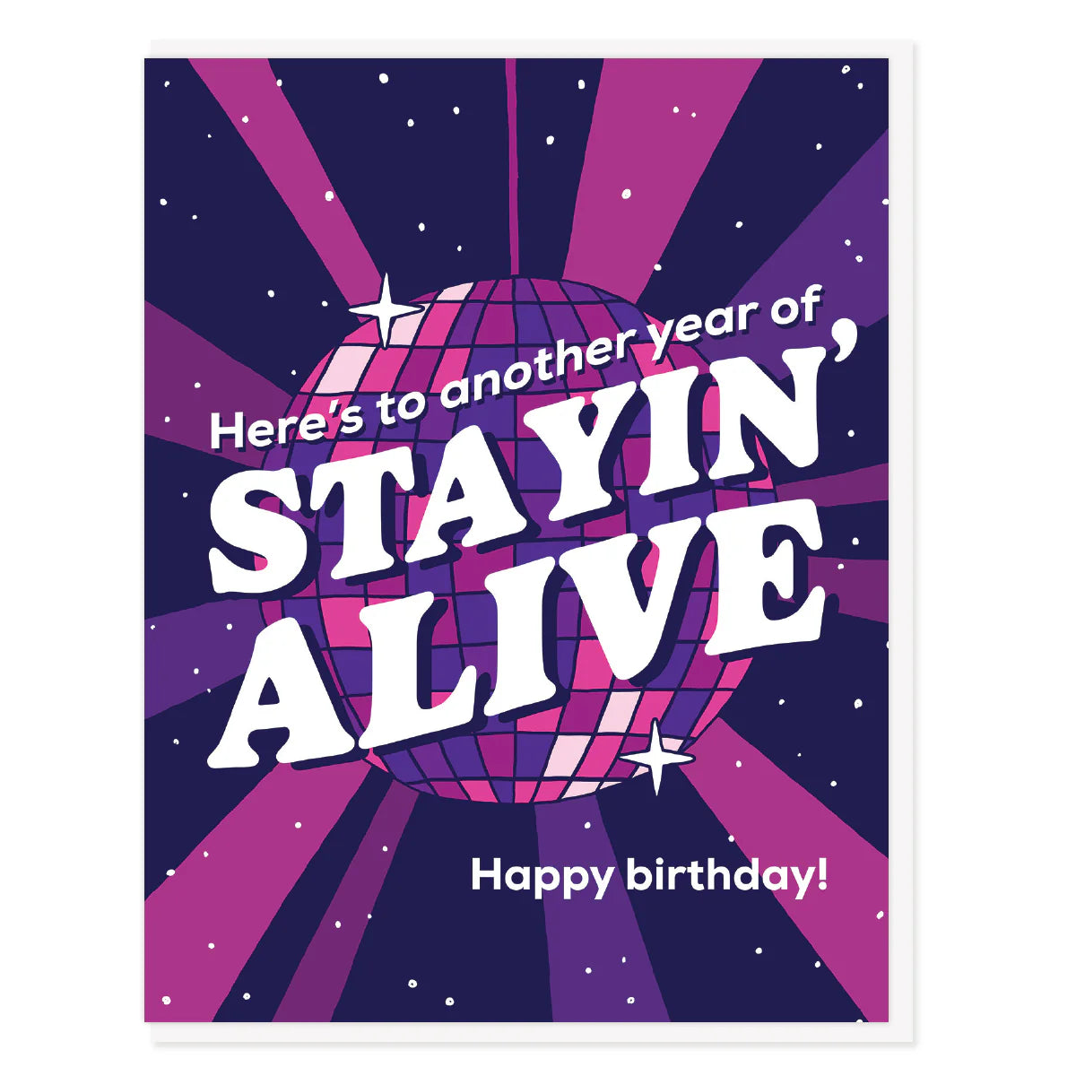 Disco Birthday Card