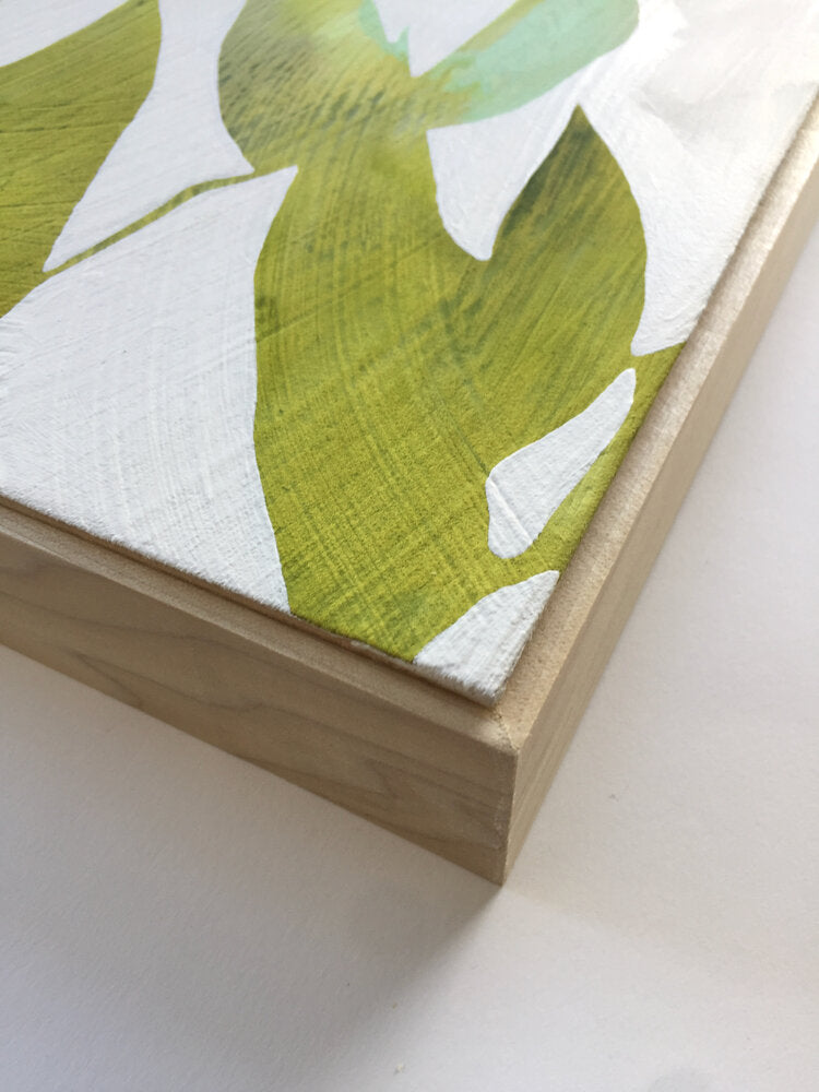 Green Leaves 12x16 Inch Original Painting