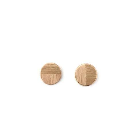 Linear Studs, Sm, Rose Vermeil
