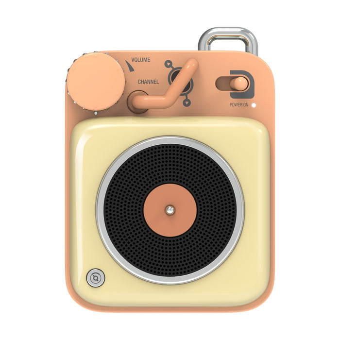 Retro Bluetooth Speaker, Yellow