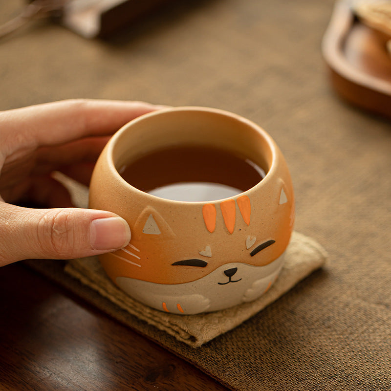 Tea Cup, Cat