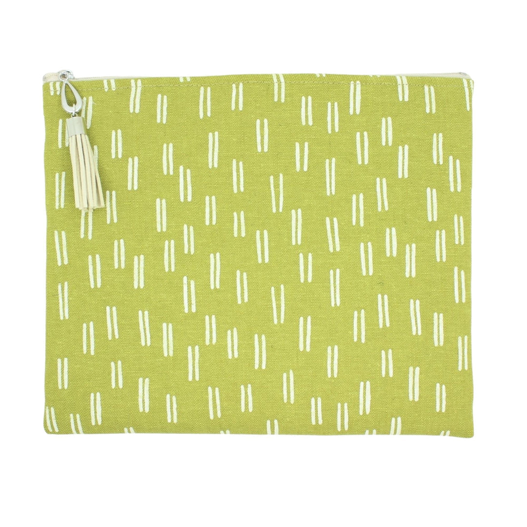 Medium Green Canvas Pouch