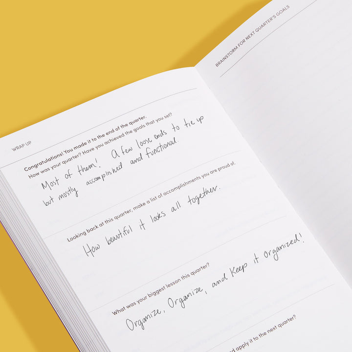 Quarterly Goal Planner