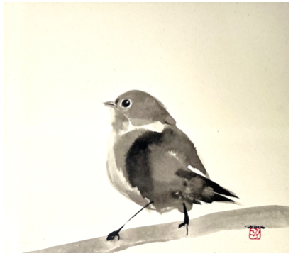 Original, Antique, Golden-Crowned Kinglet