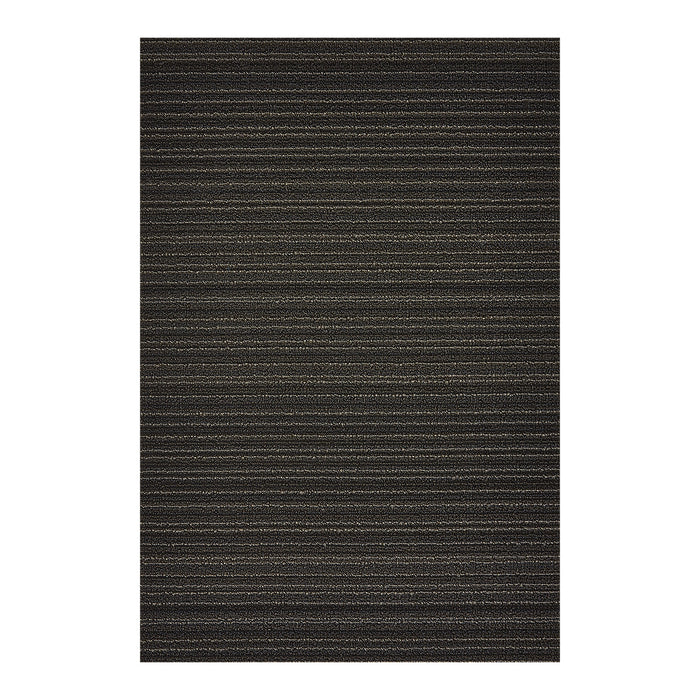 Skinny Stripe Steel Shag Doormat 18x28