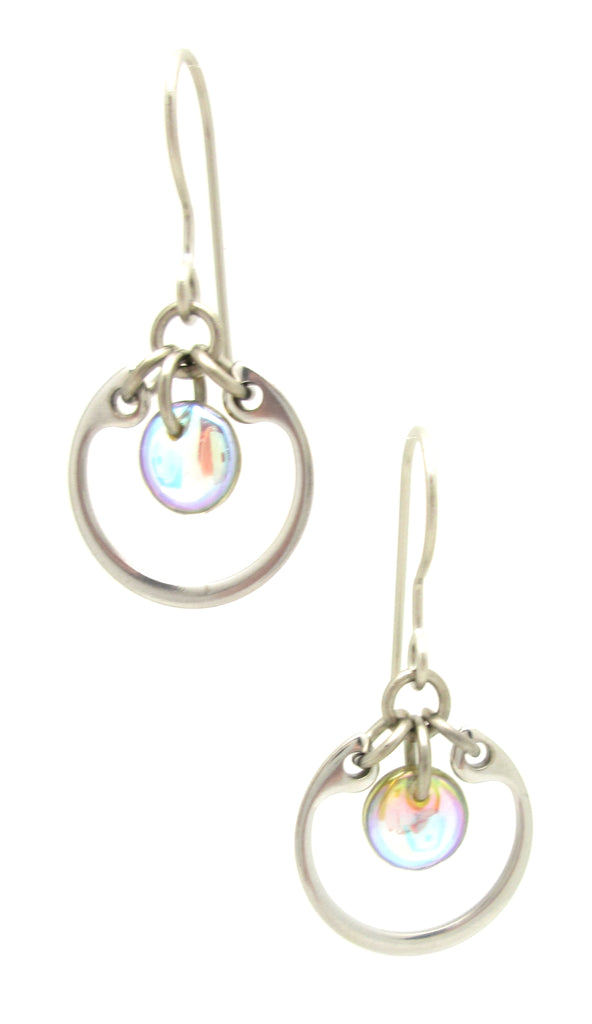 Small Circle Earrings w/ Czech Glass