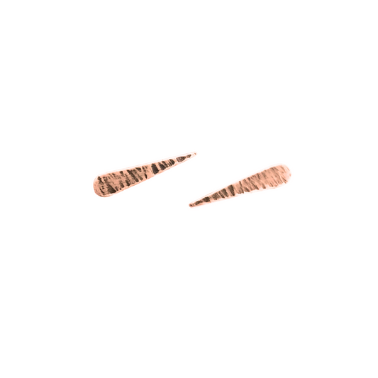 Comet Studs, Rose Vermeil