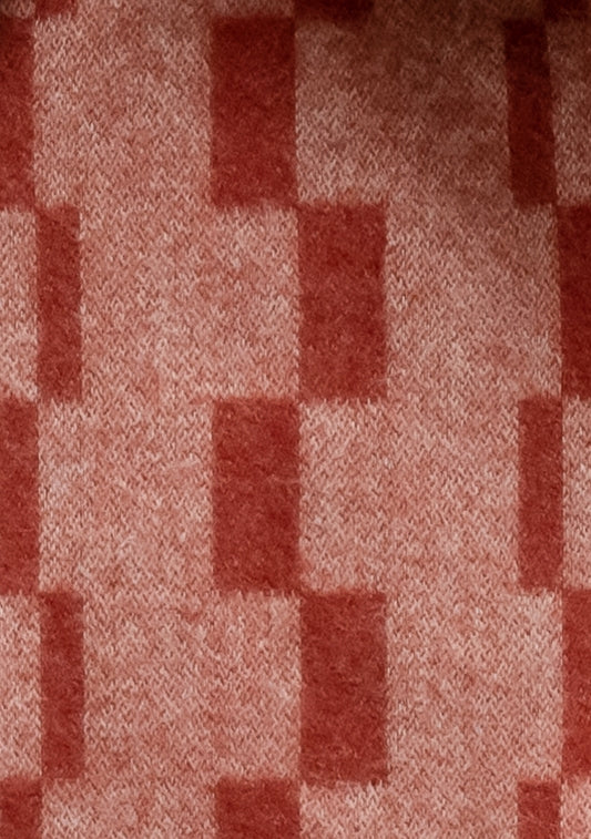 Lambswool Oversized Scarf, Neutral Check