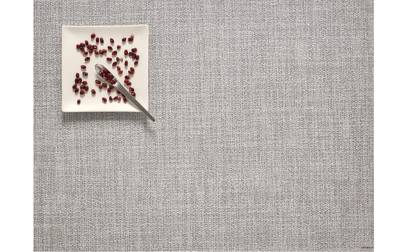 Placemat Mini Basketweave Gravel Round