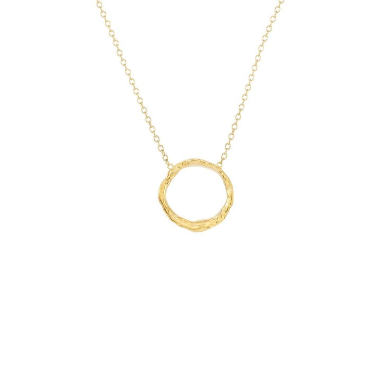 Small Opihi Circle Necklace, Gold
